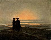 Caspar David Friedrich, Evening Landscape with Two Men